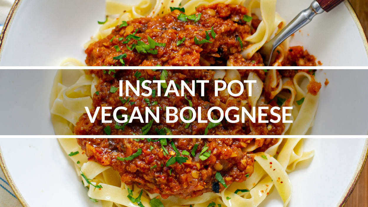 Vegan bolognese instant pot sales