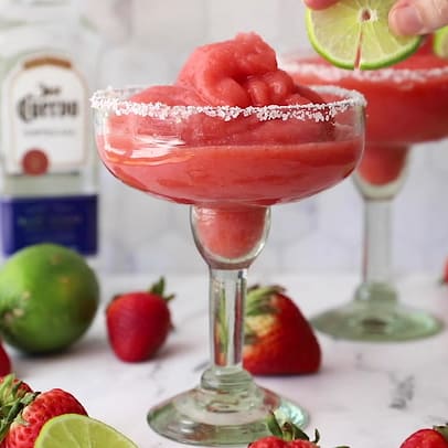 Strawberry Margarita Sorbet Recipe