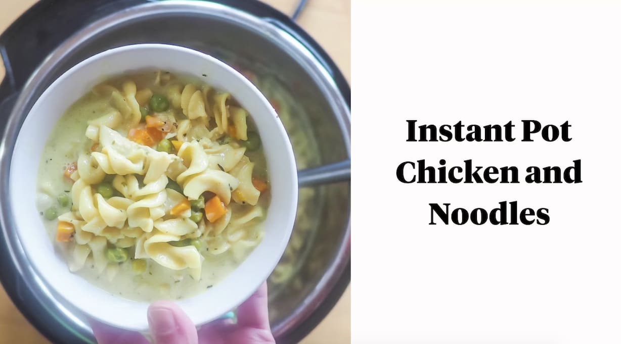 Instant Pot Chicken and Noodles - The Vanilla Tulip