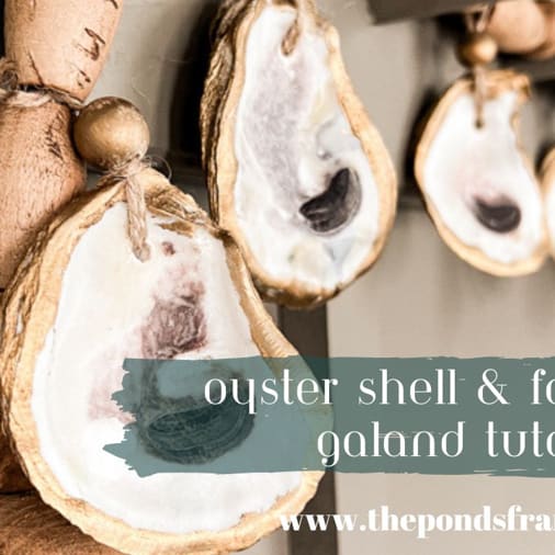 DIY Cottage Oyster Shell Craft Garland: Unique Coastal Craft Ideas