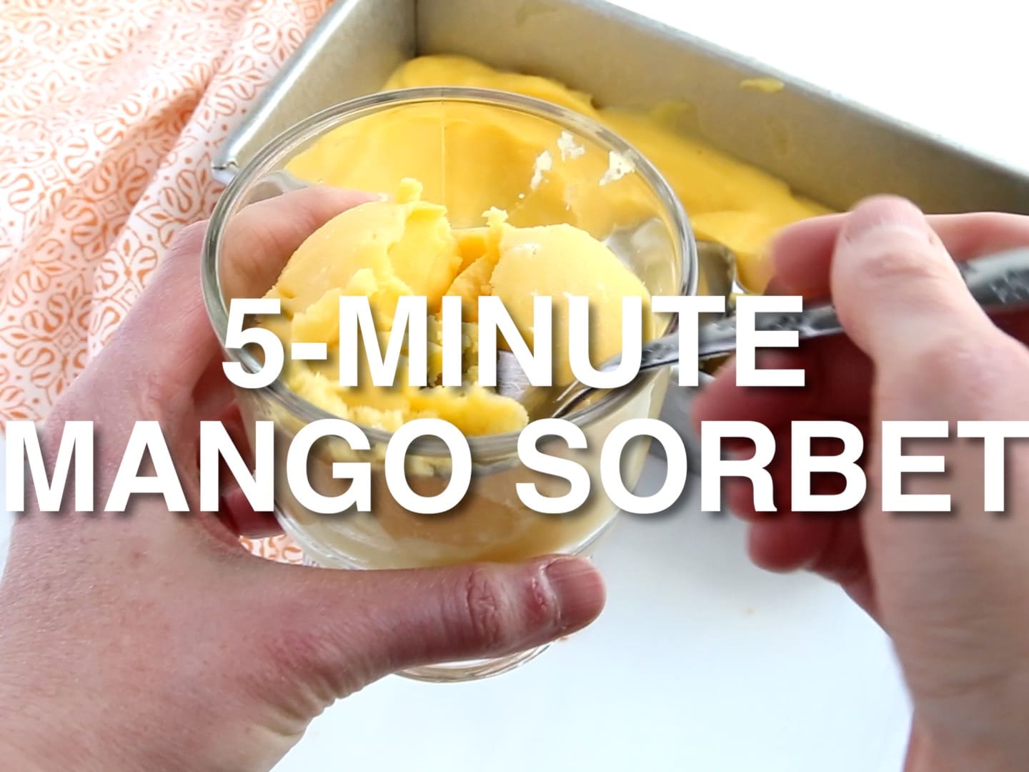 5 Minute Mango Sorbet