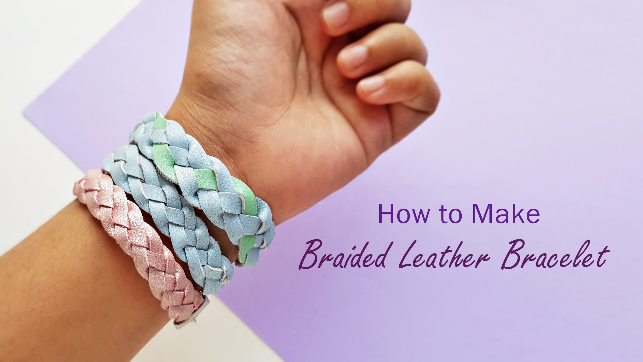 How to Make a Braided Leather Bracelet