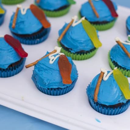 Fishing Birthday Party–Cupcakes and Snack Ideas