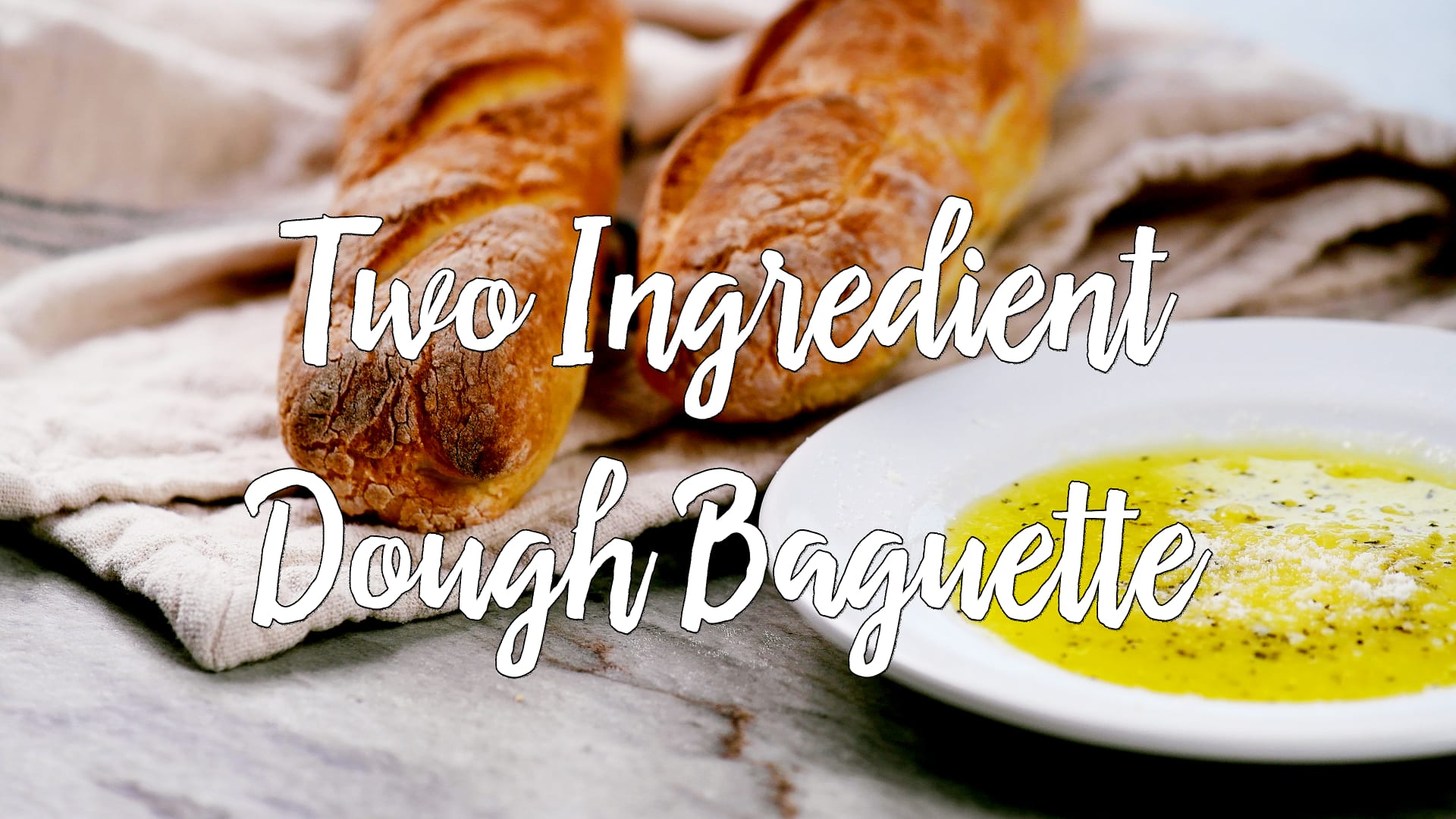 Two Ingredient Dough Baguette Recipe - The Gunny Sack