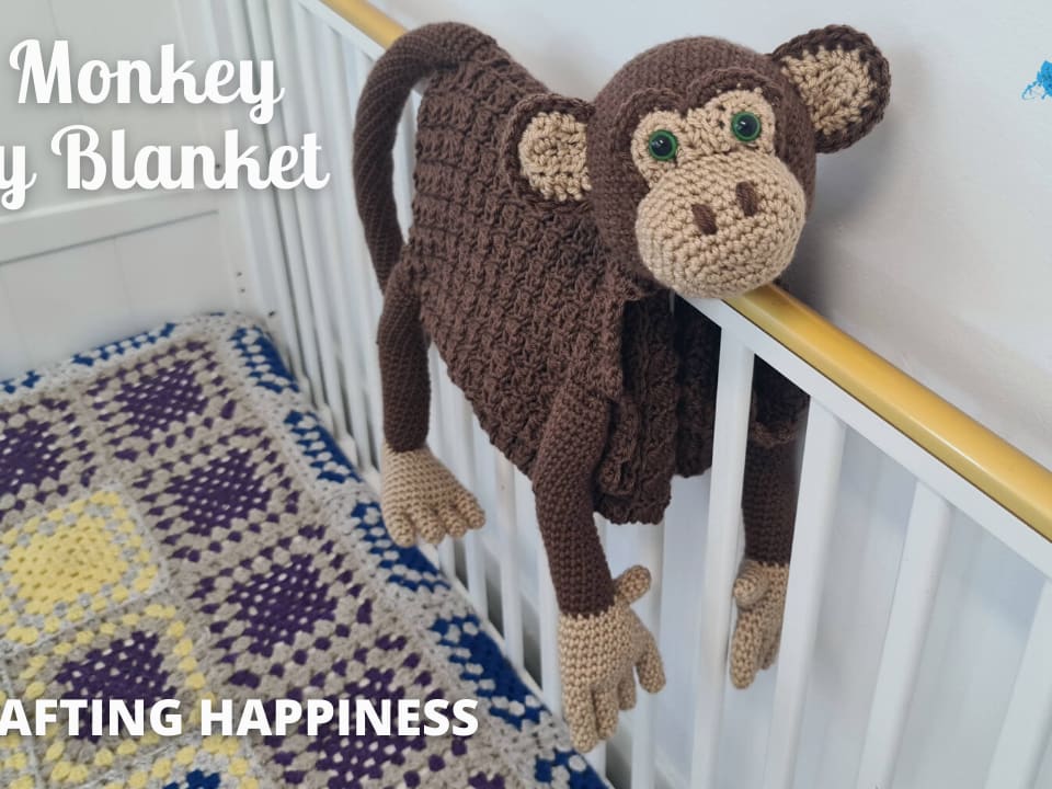 Crochet best sale monkey blanket
