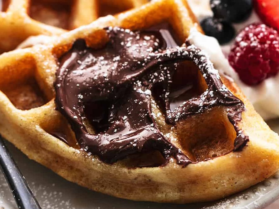 Classic Belgian Waffles - so light and fluffy! - Broma Bakery