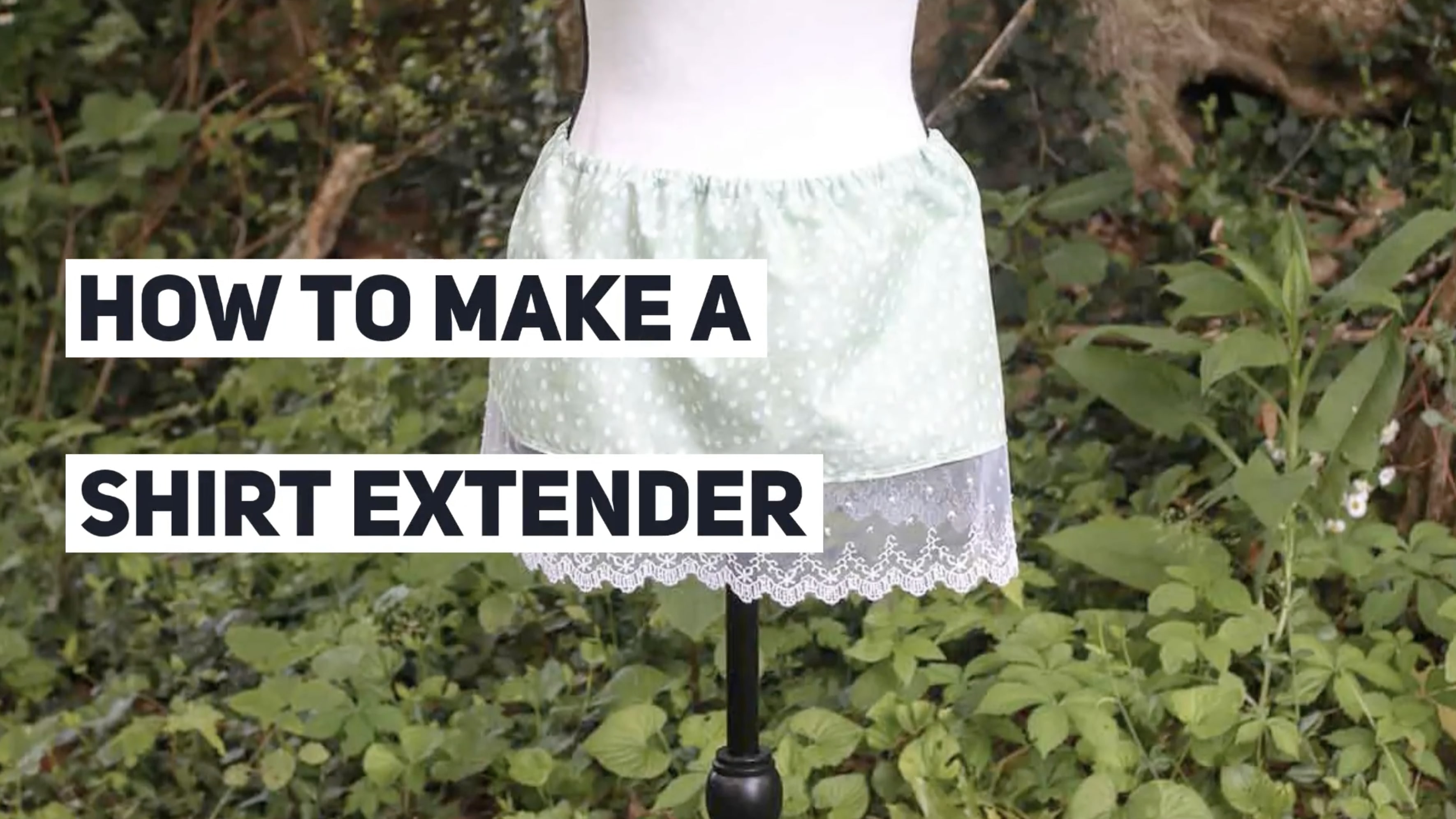 How to sew a shirt extender 