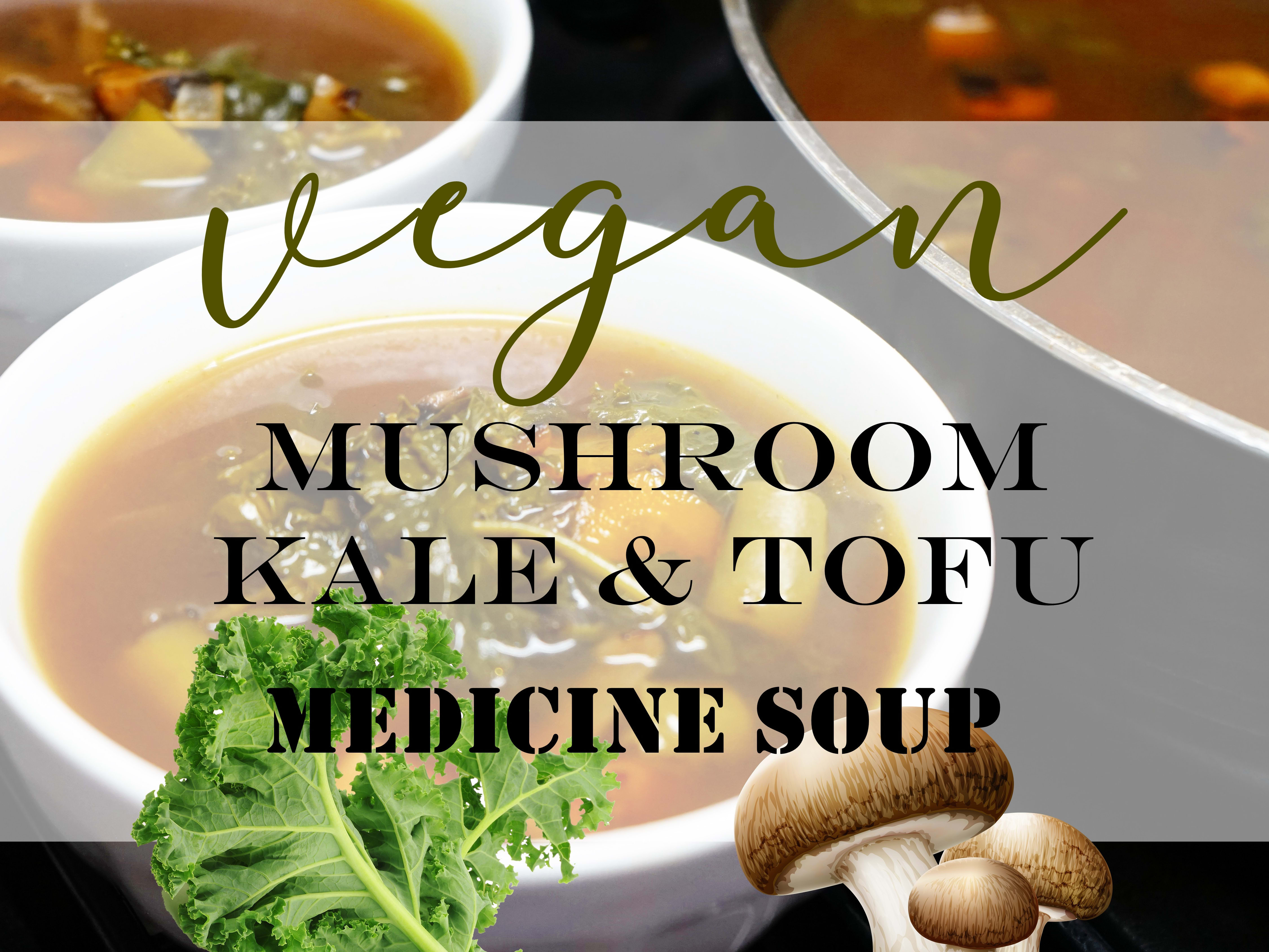 Vegan Chicken Noodle Soup (With Tofu, Kale and Mushrooms)! - PlantYou