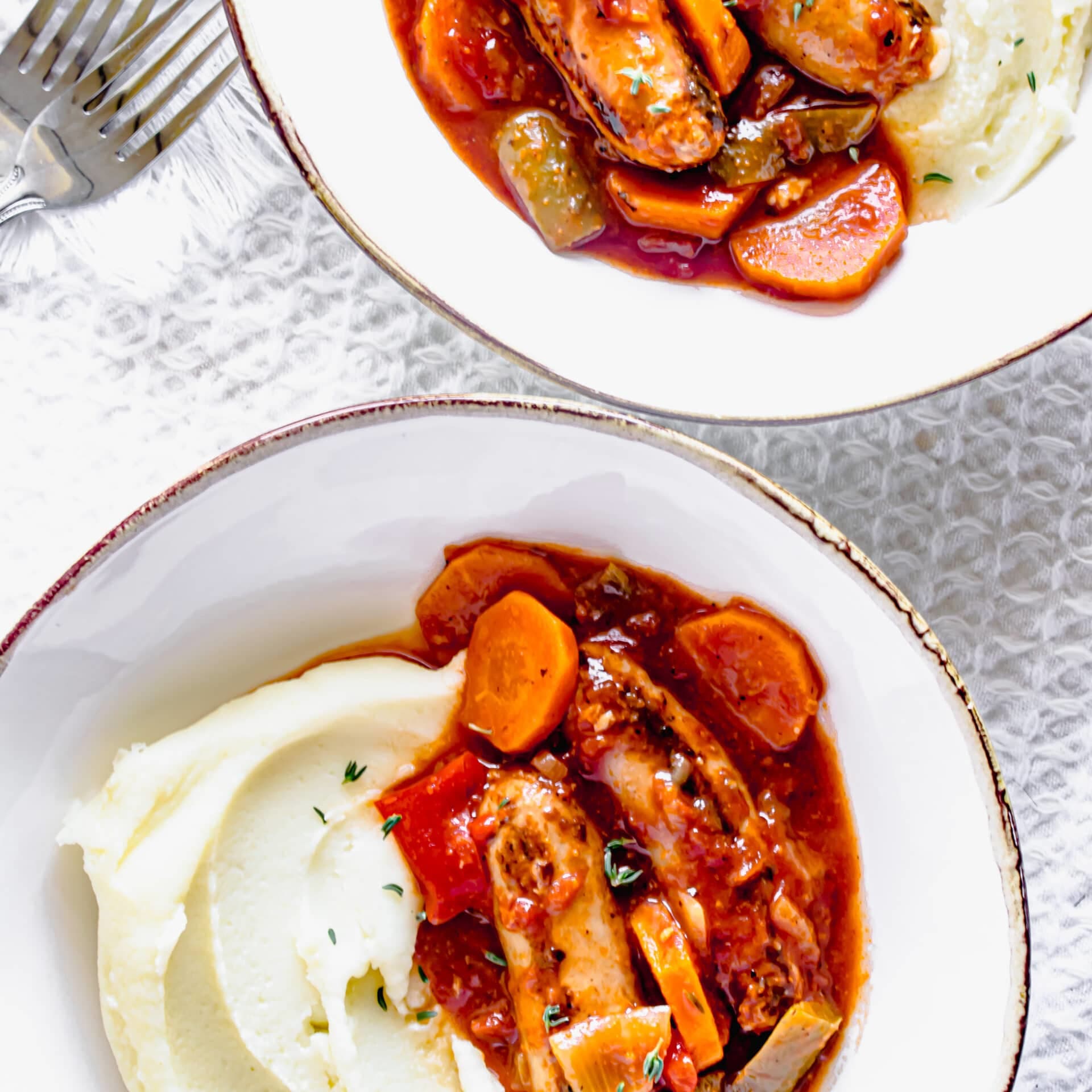 Sausage Casserole in the Slow Cooker - Fantabulosity