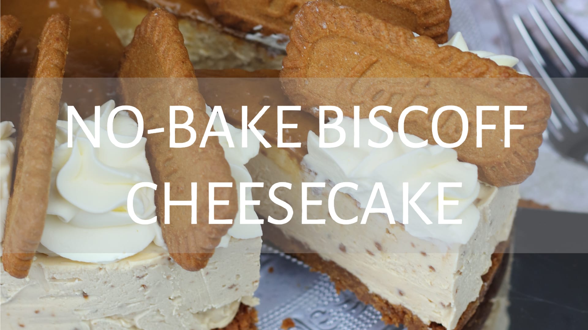 No bake Biscoff cheesecake! - Kimmy's Kreations