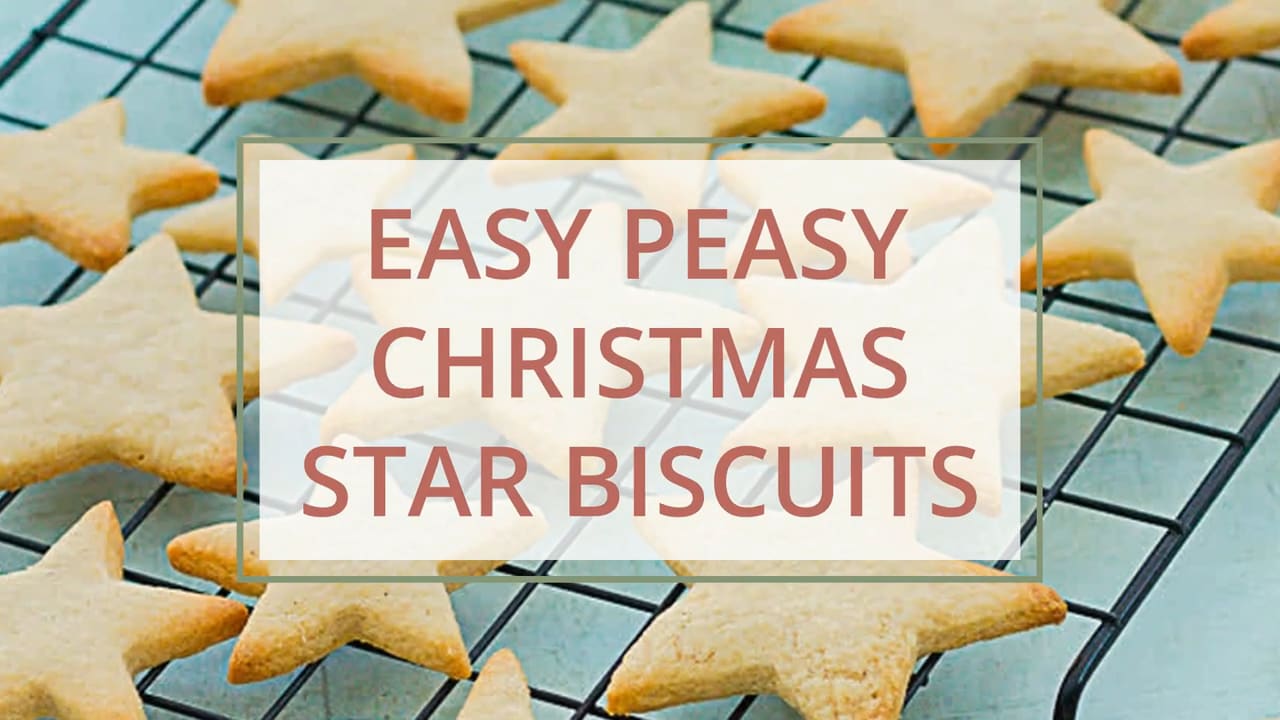 Easy Peasy Christmas Star Biscuits