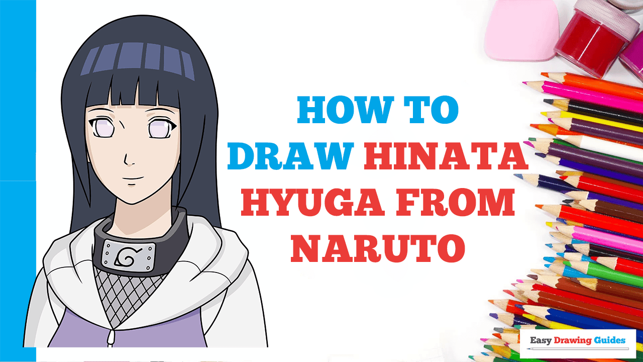 How to Draw Hinata Hyuga from Naruto - Really Easy Drawing Tutorial