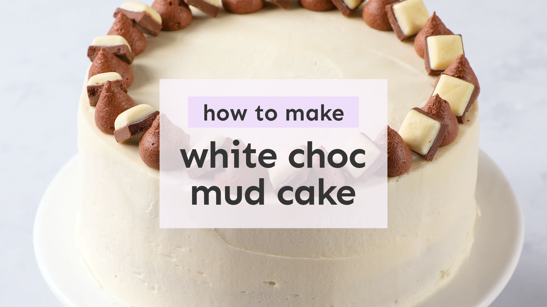 White chocolate mud cake