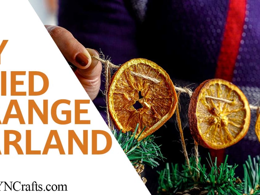 Dried Orange Garland Natural Christmas Decoration - Cloches & Lavender