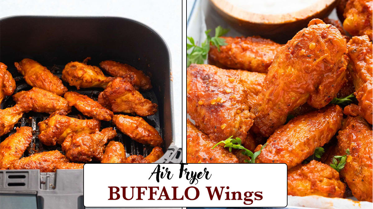 Air Fryer Spicy Buffalo Wings Recipe – FOOD is Four Letter Word