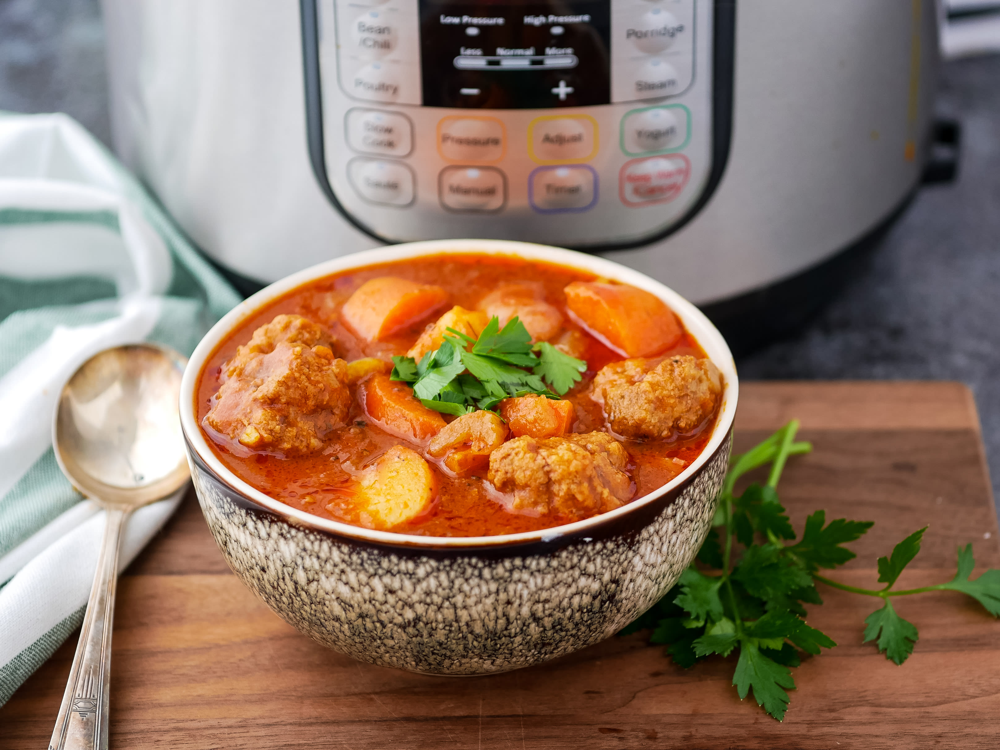 Instant pot 2025 meatball stew