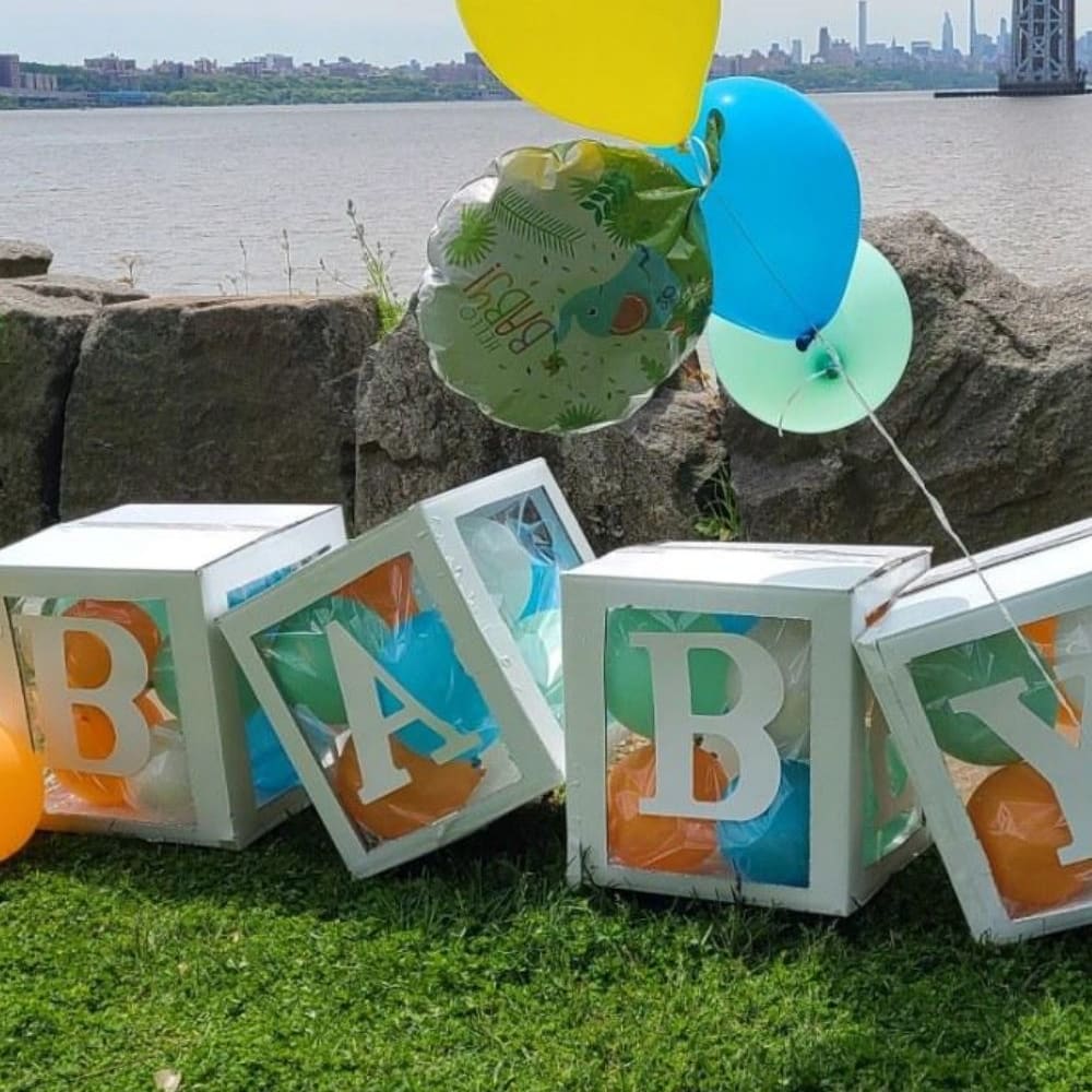 Diy letter blocks for baby shower hot sale