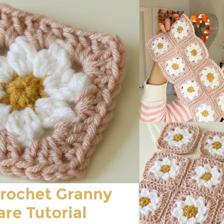 Daisy Granny Square Crochet Tutorial - Melanie Ham