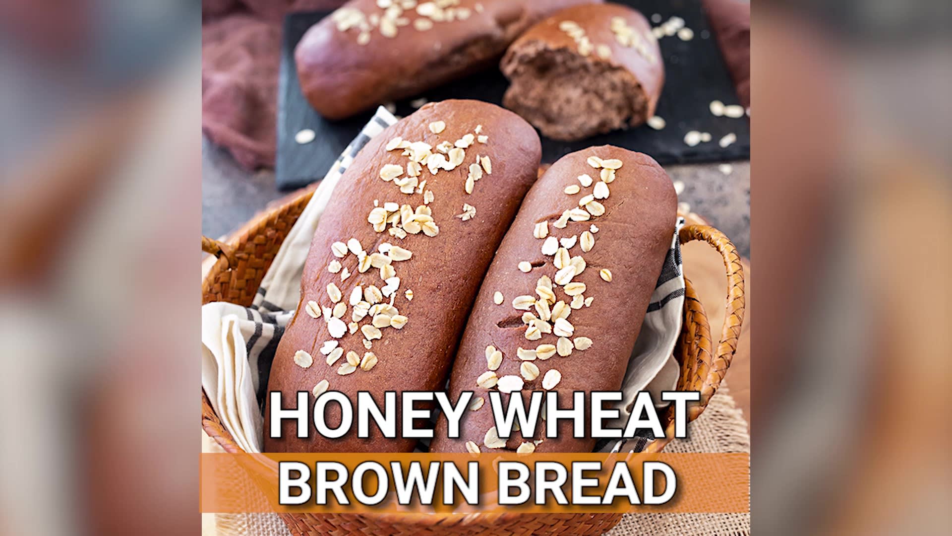 Honey wheat brown bread (with video) - Ruchiskitchen