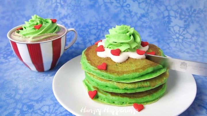 Copycat IHOP Grinch Pancakes Recipe
