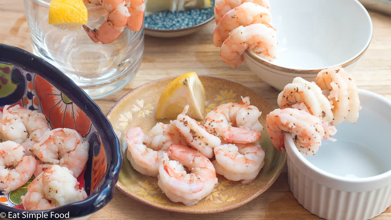 Perfect Poached Shrimp Cocktail - No Spoon Necessary