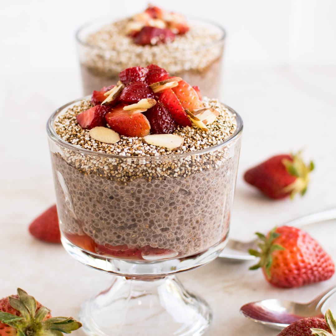 Strawberry Chia Pudding Parfait - The Hint of Rosemary