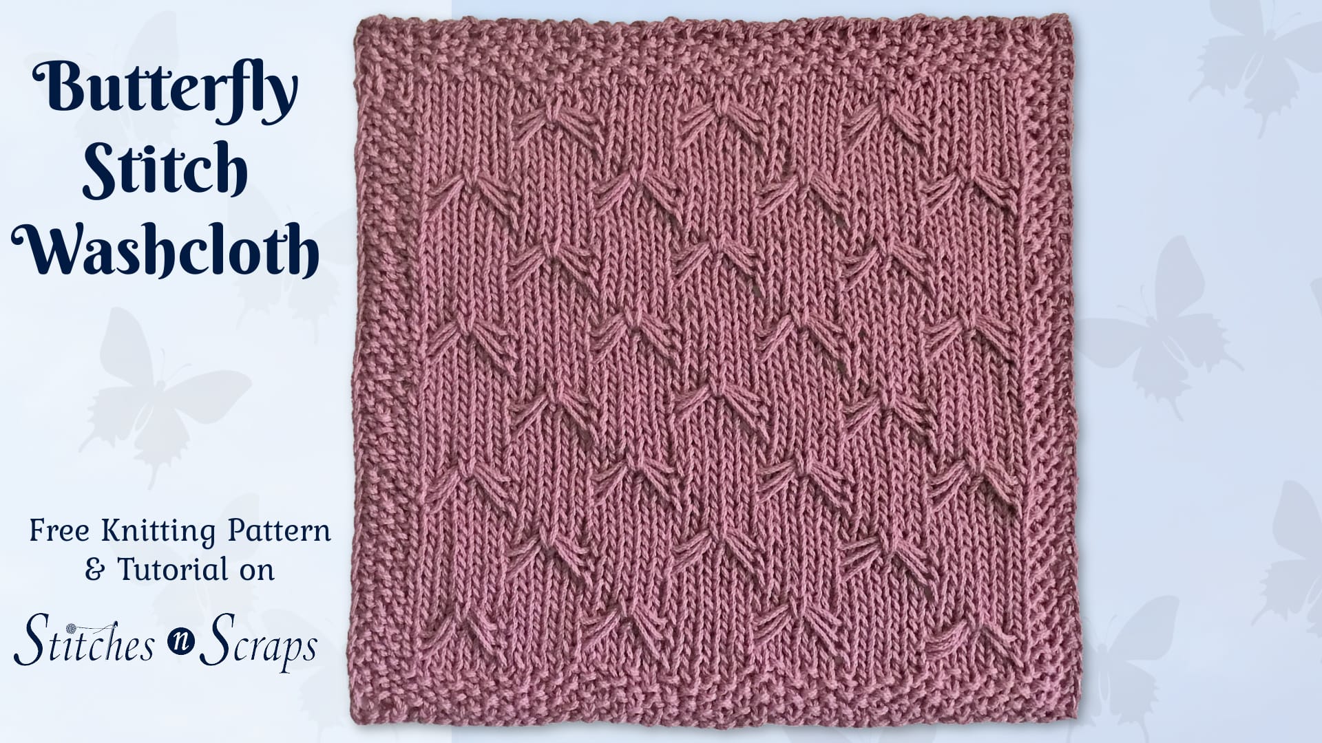 Butterfly Knitting Pattern Embellishment - Studio Knit