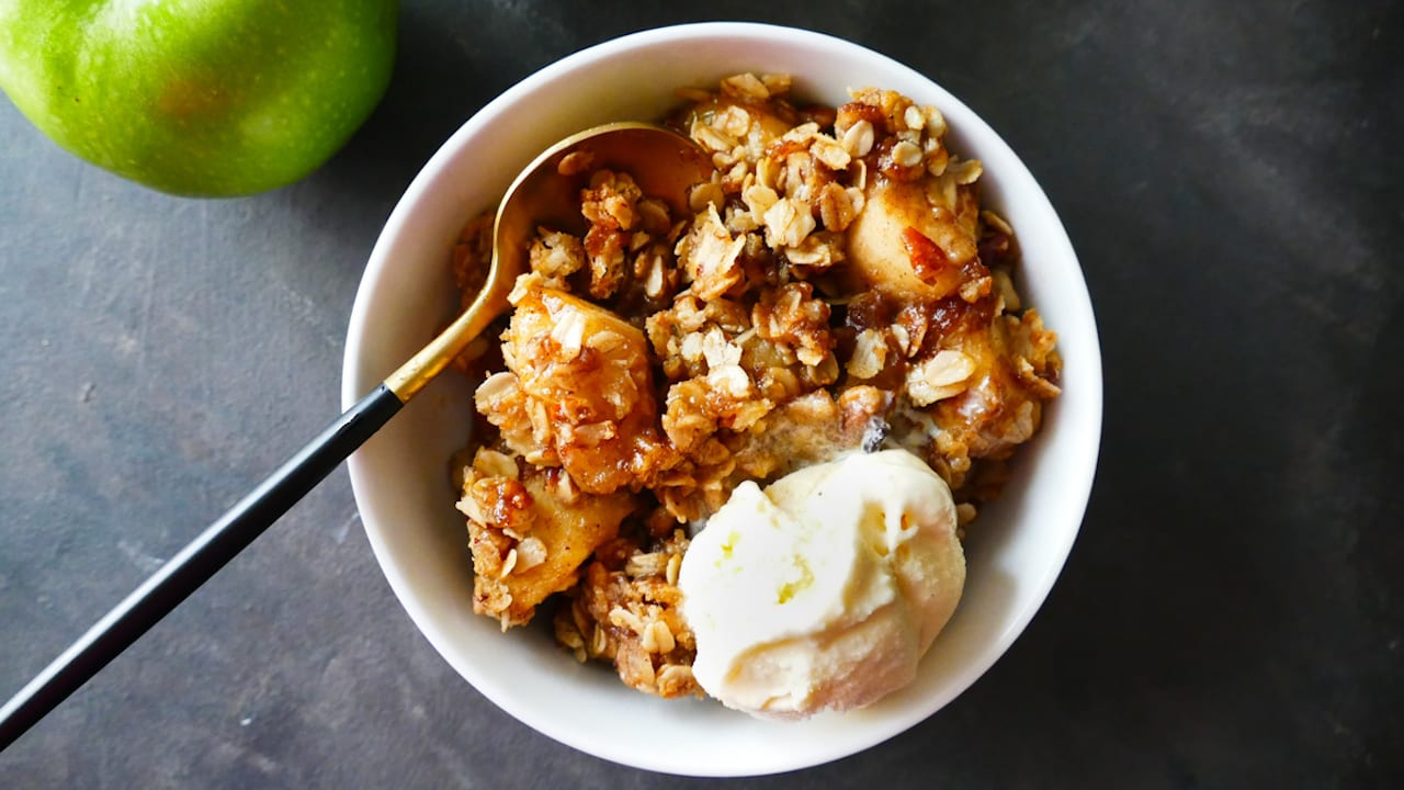 Instant pot apple crisp healthy top
