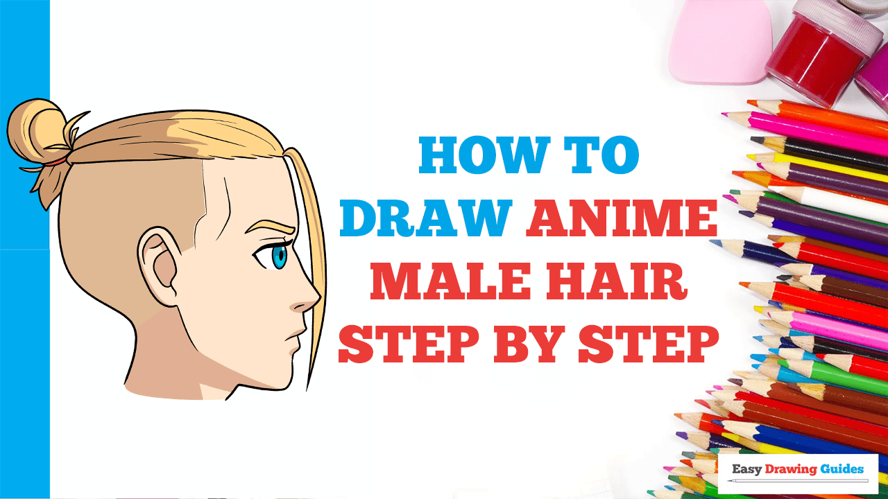 How to Draw Anime Boy Hair  Spiky hair edition +PSD File