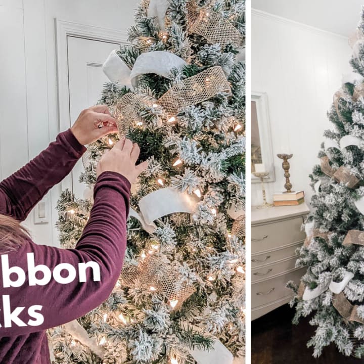 How to Decorate a Christmas Tree with Ribbon