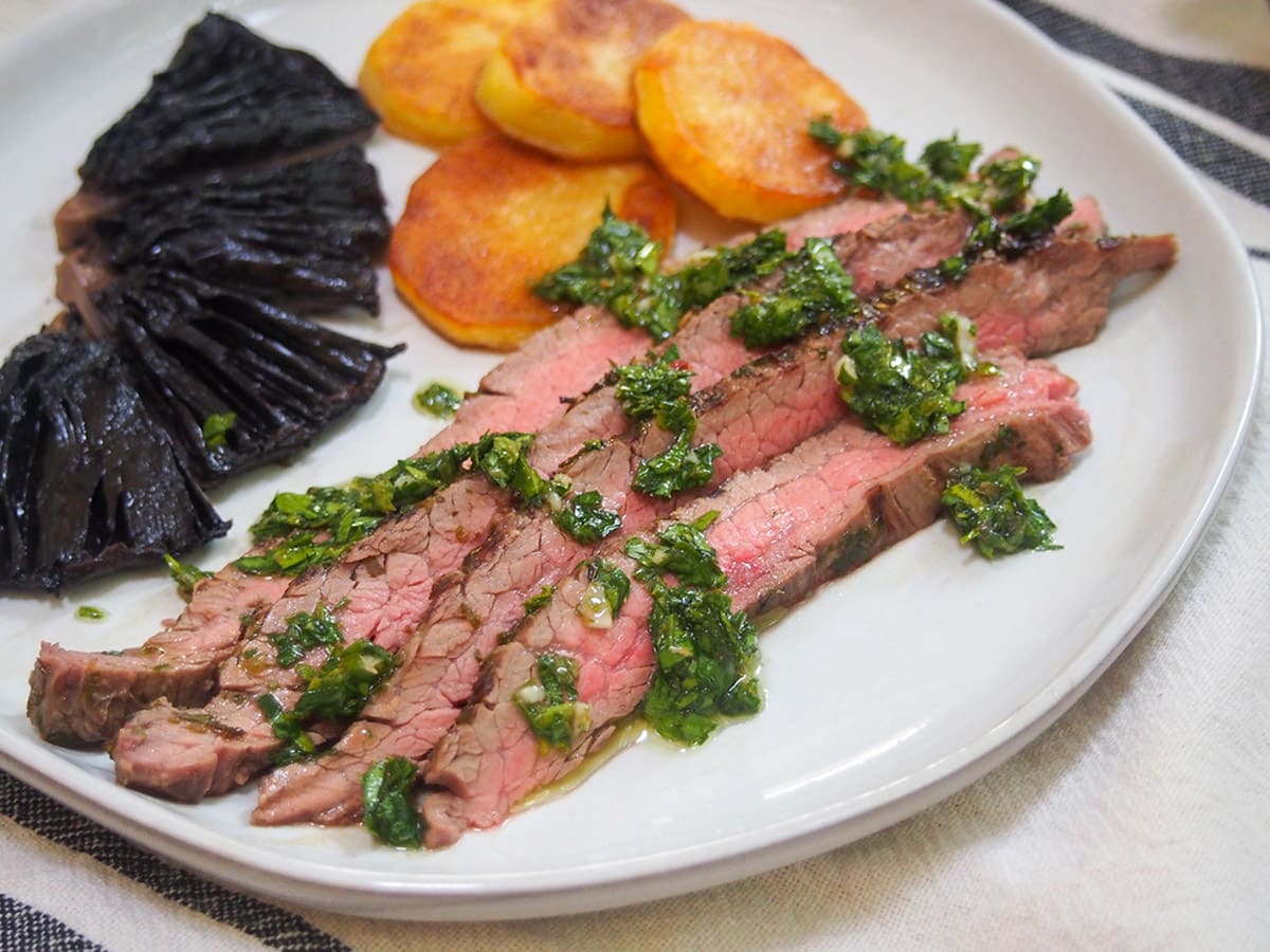 Chimichurri marinated steak