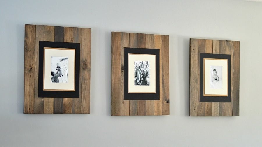 Diy wooden shop picture frames