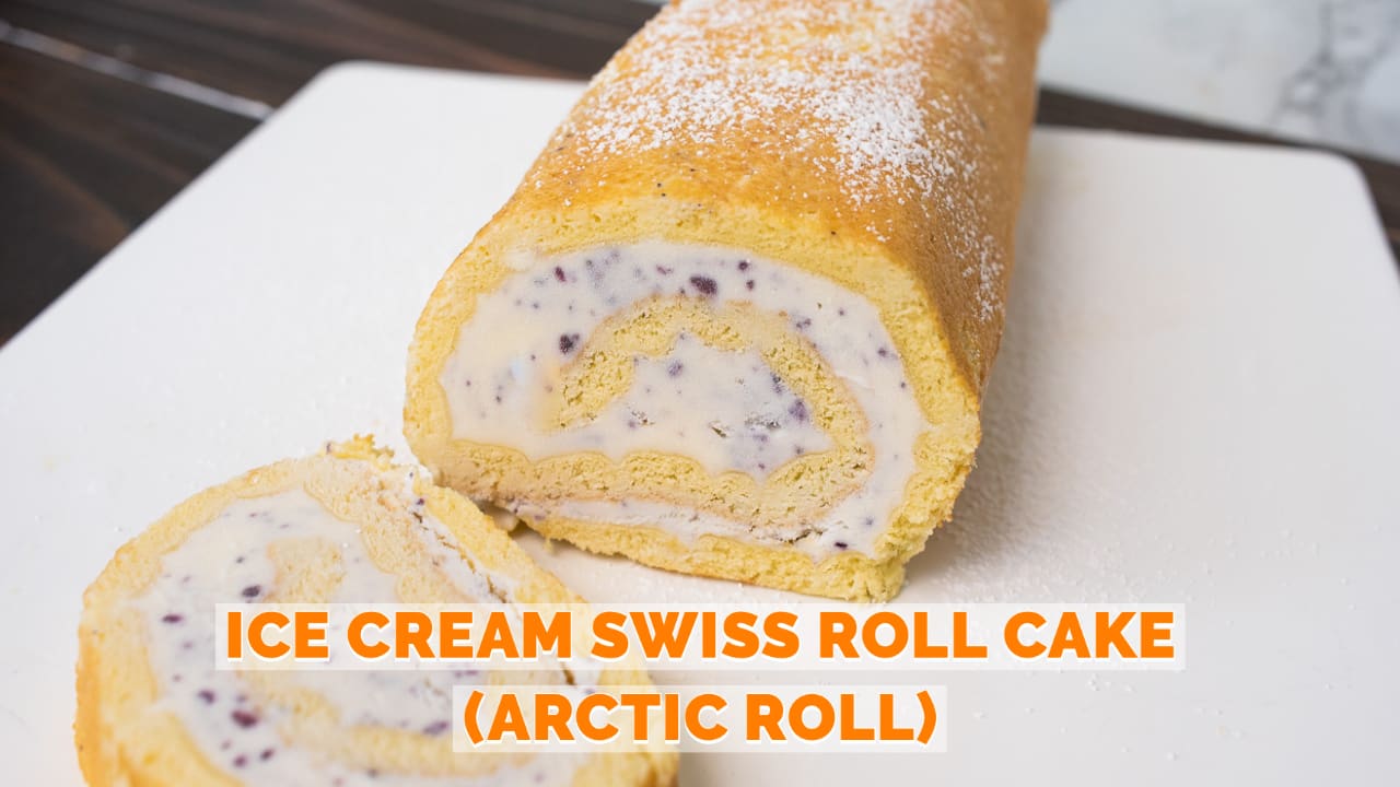 Swiss Roll Ice Cream Cake | Recipe Adaptors