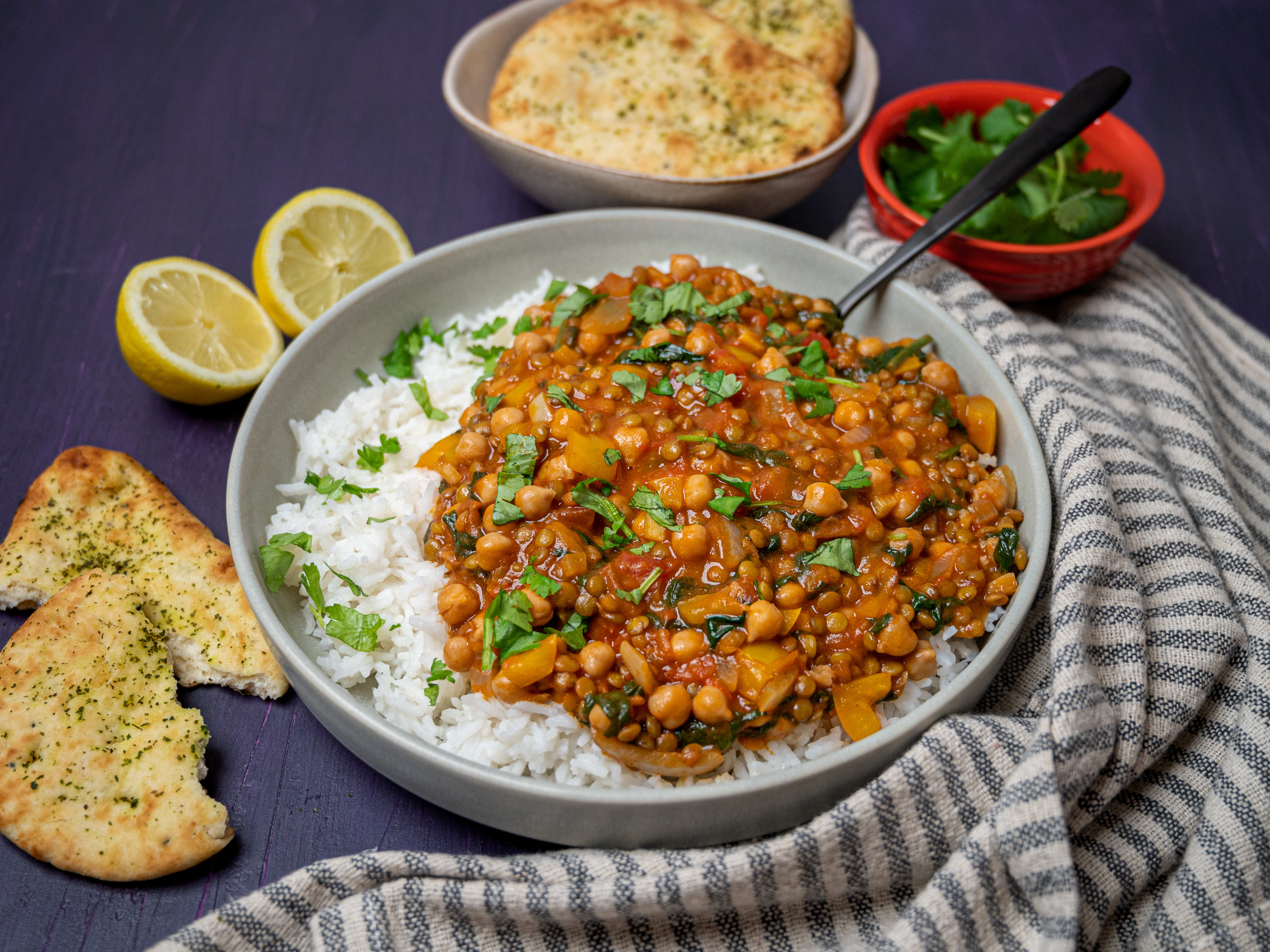 Green lentil deals curry bbc