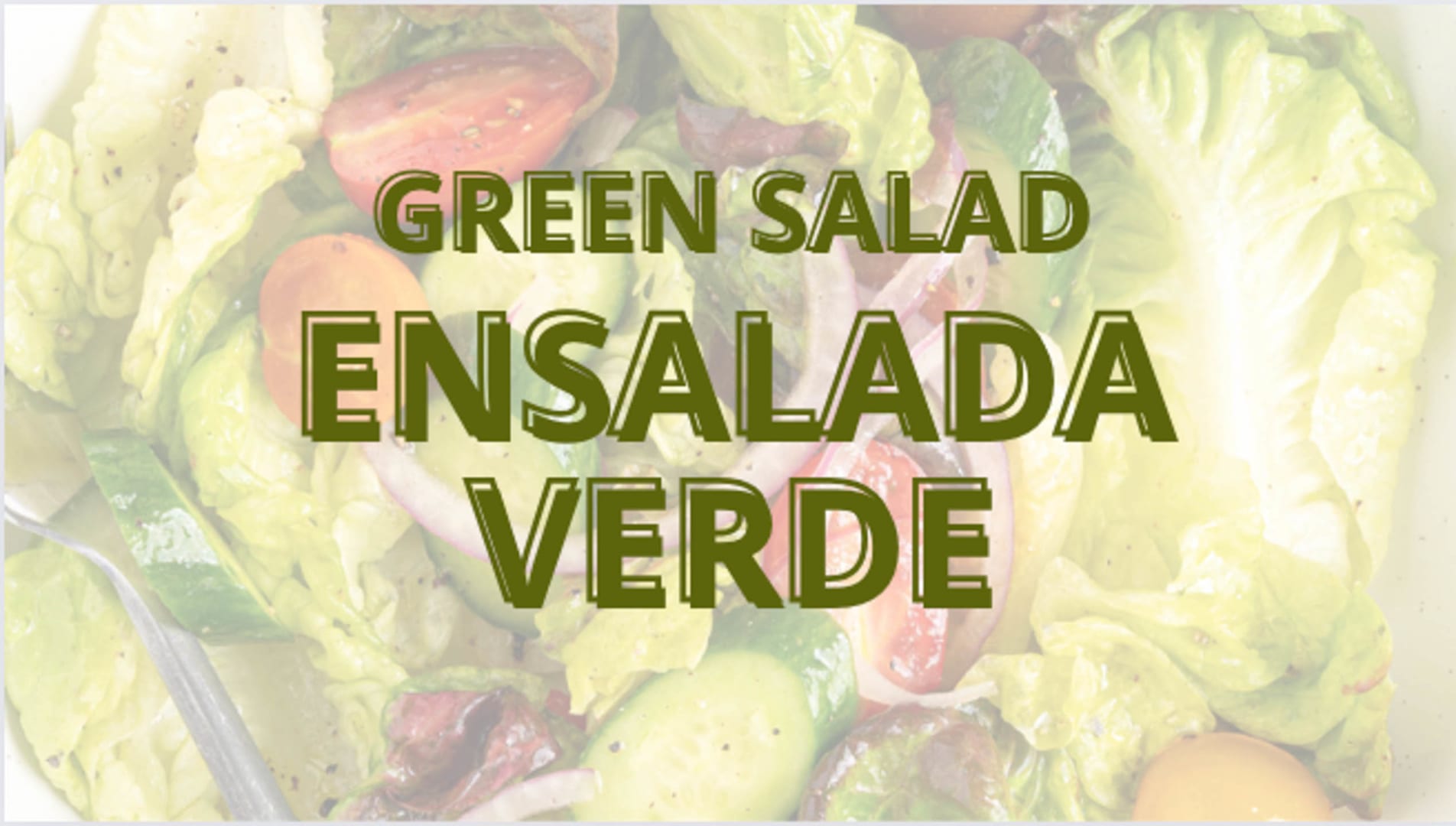 Simple Spanish Green Salad Recipe 