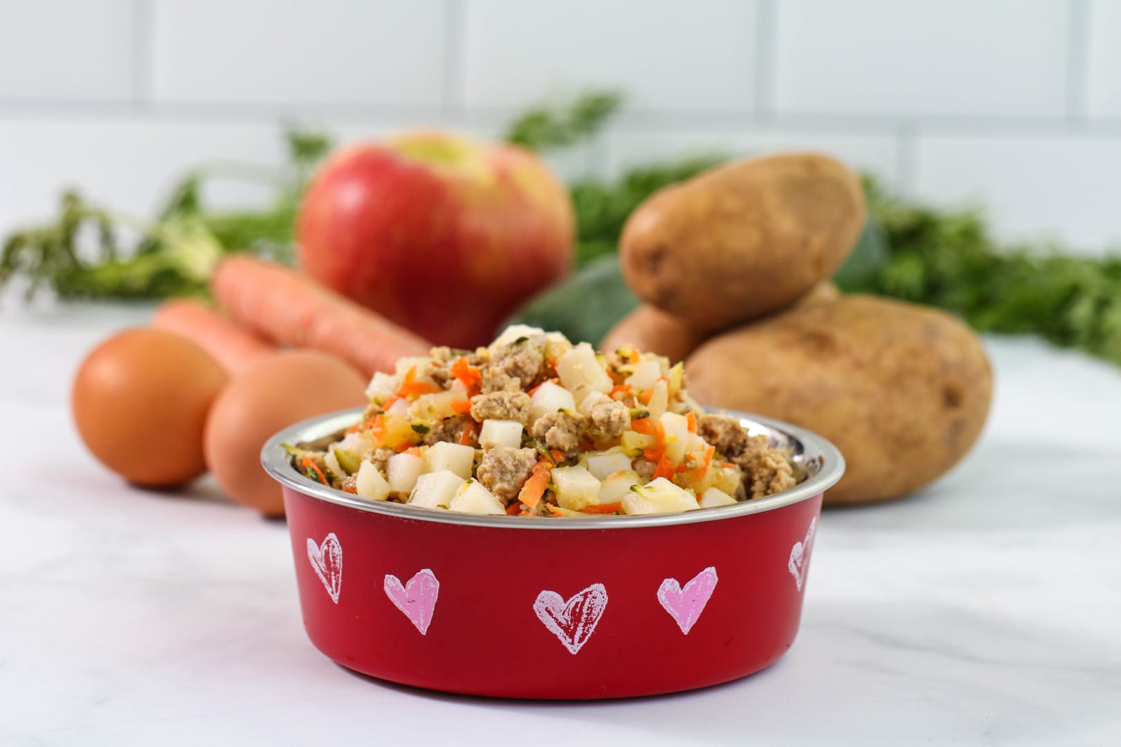 Easy ground turkey dog food recipe