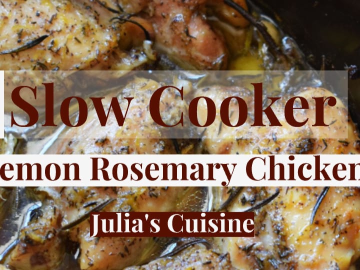 Slow Cooker Rosemary Dijon Chicken - Fit Slow Cooker Queen