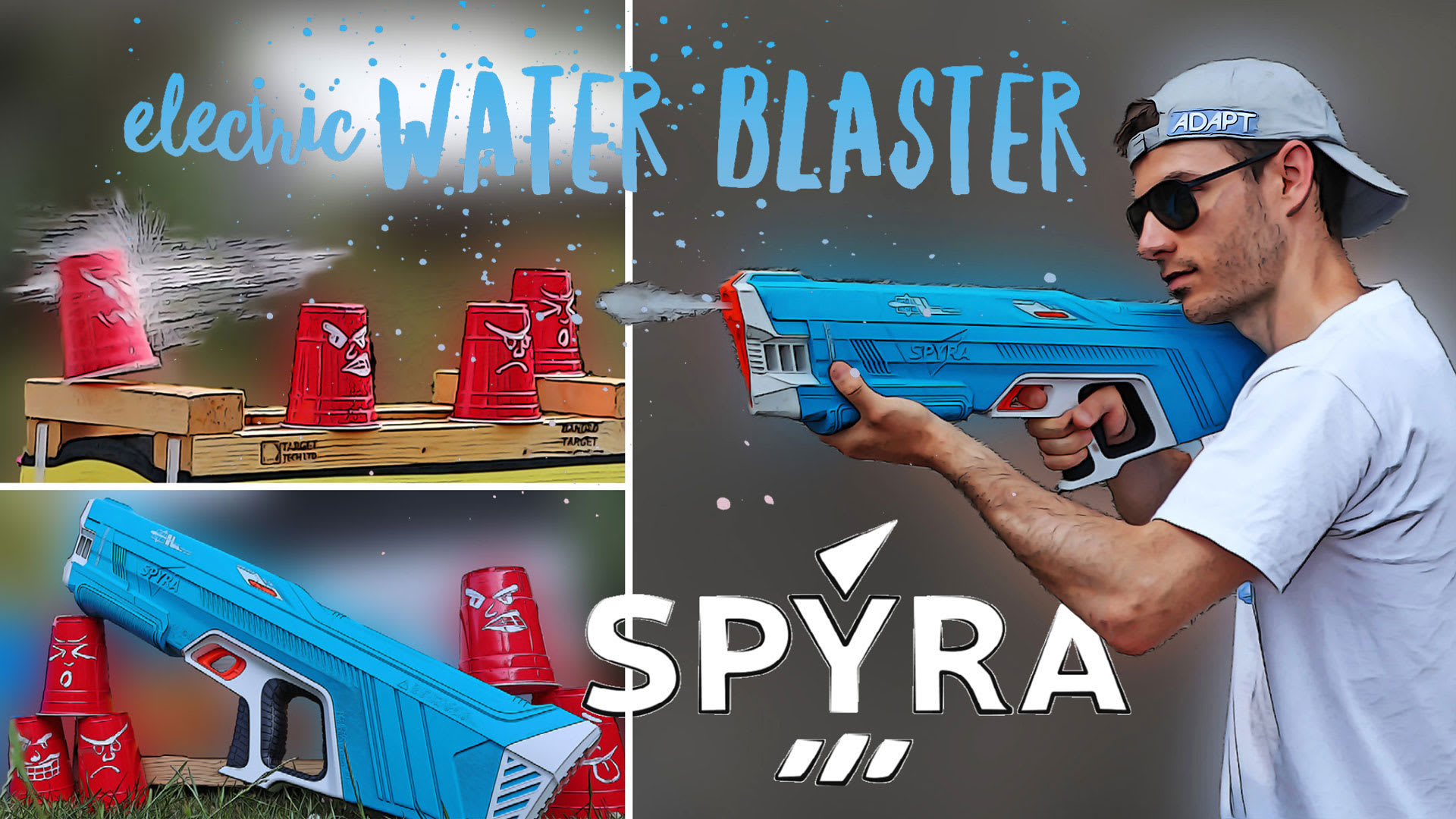 Spyra Two Water Gun - BLUE - Worlds Strongest TikTok - IN HAND