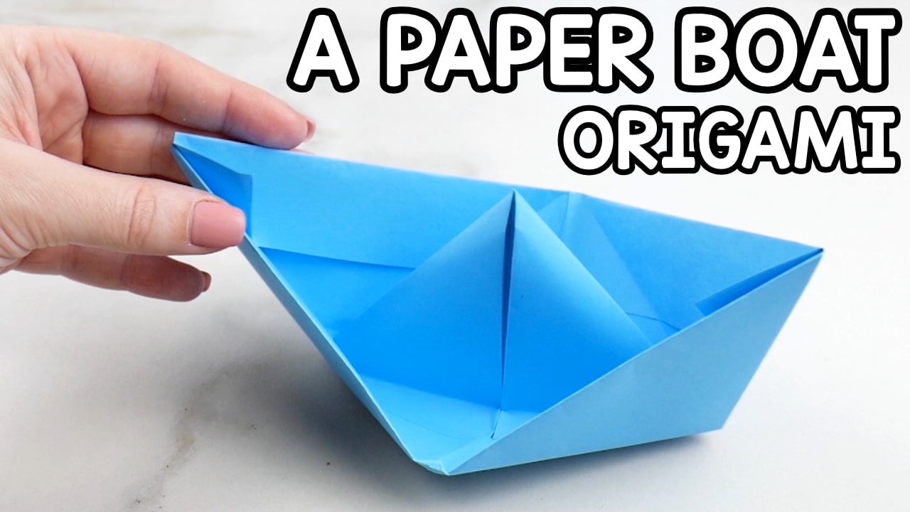 How to Make a Paper Boat - Origami for Kids - Easy Peasy and Fun