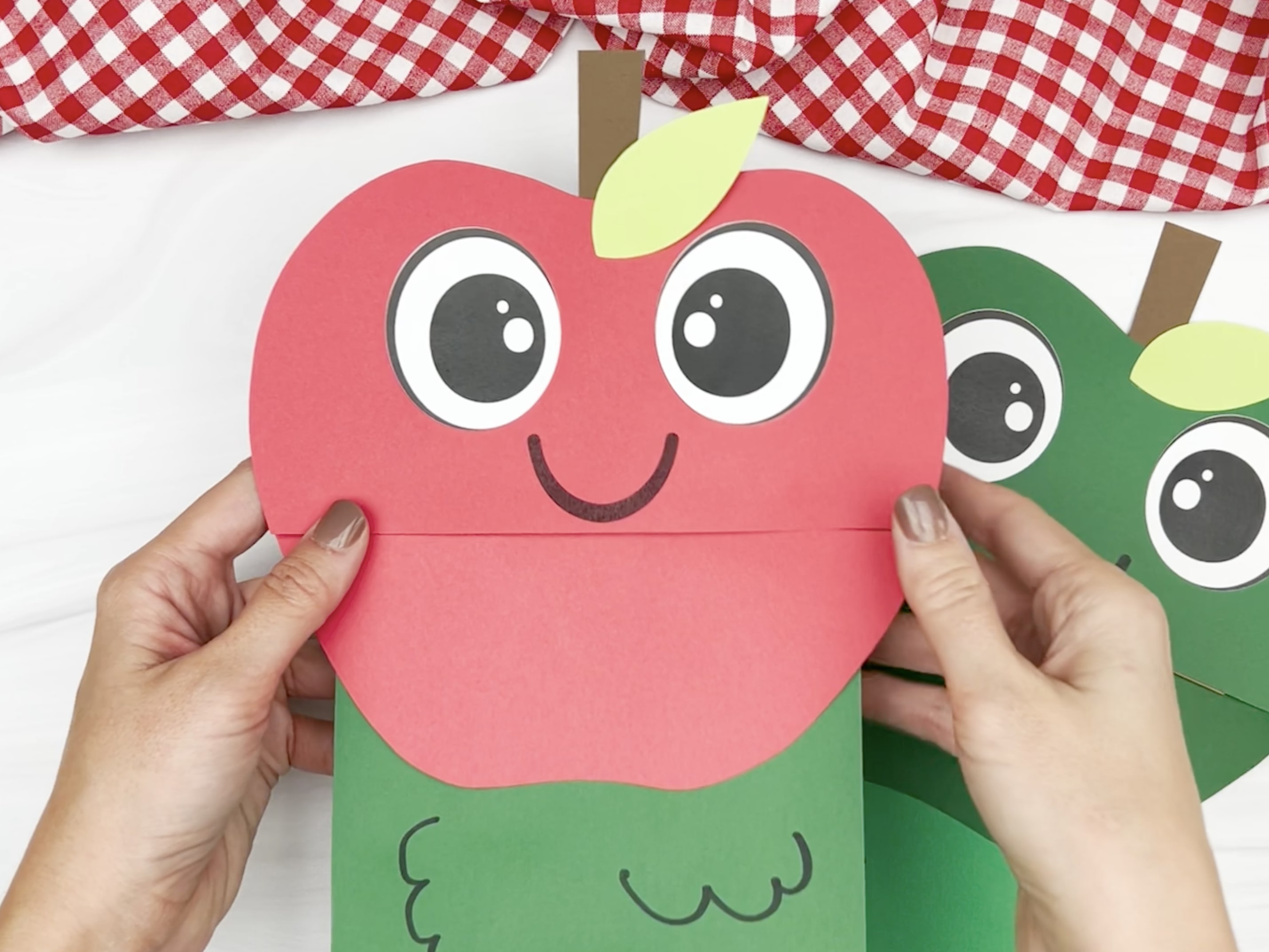 Hanging bag of apples - Arts and crafts - Educatall