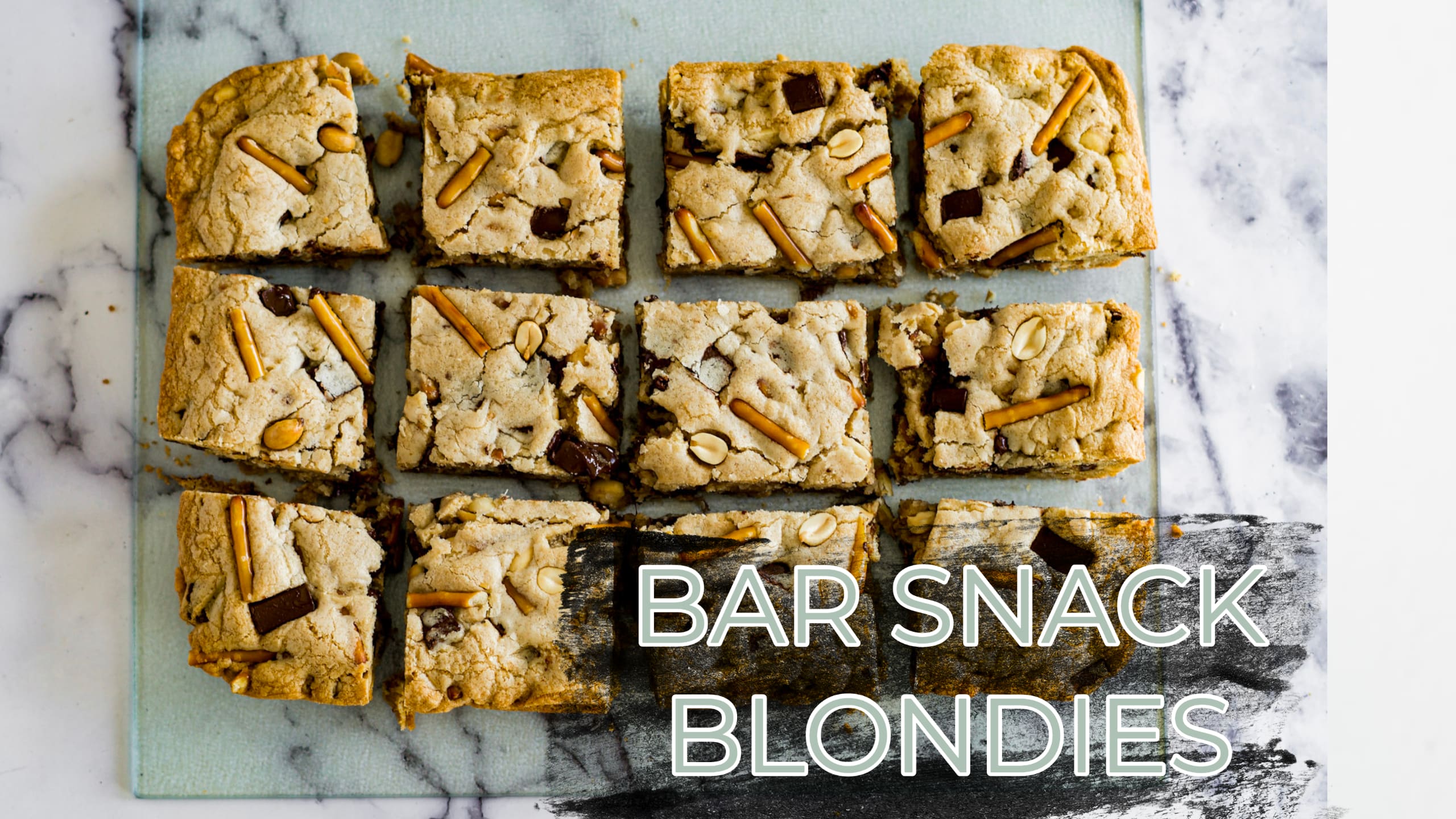 Salted Rolo Blondie Bars • Sarahs Bake Studio