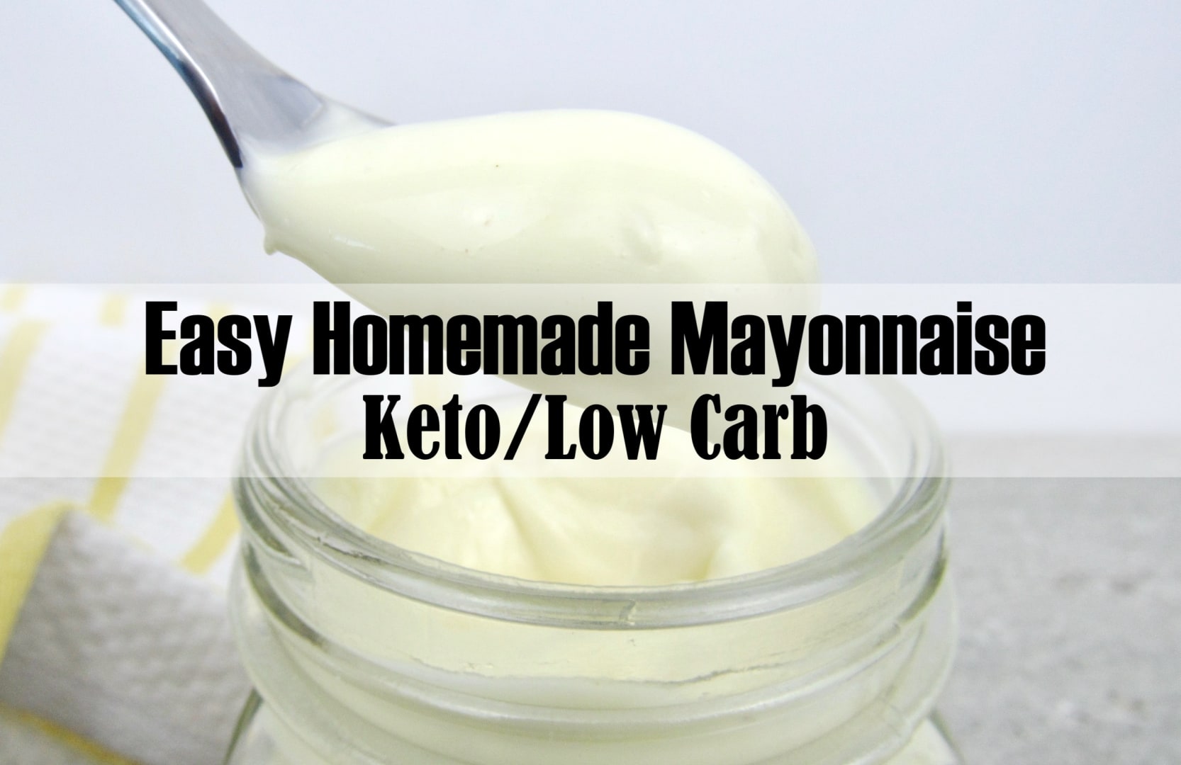 ZERO CARBS Homemade Keto Mayo Recipe - KetoBasicAF