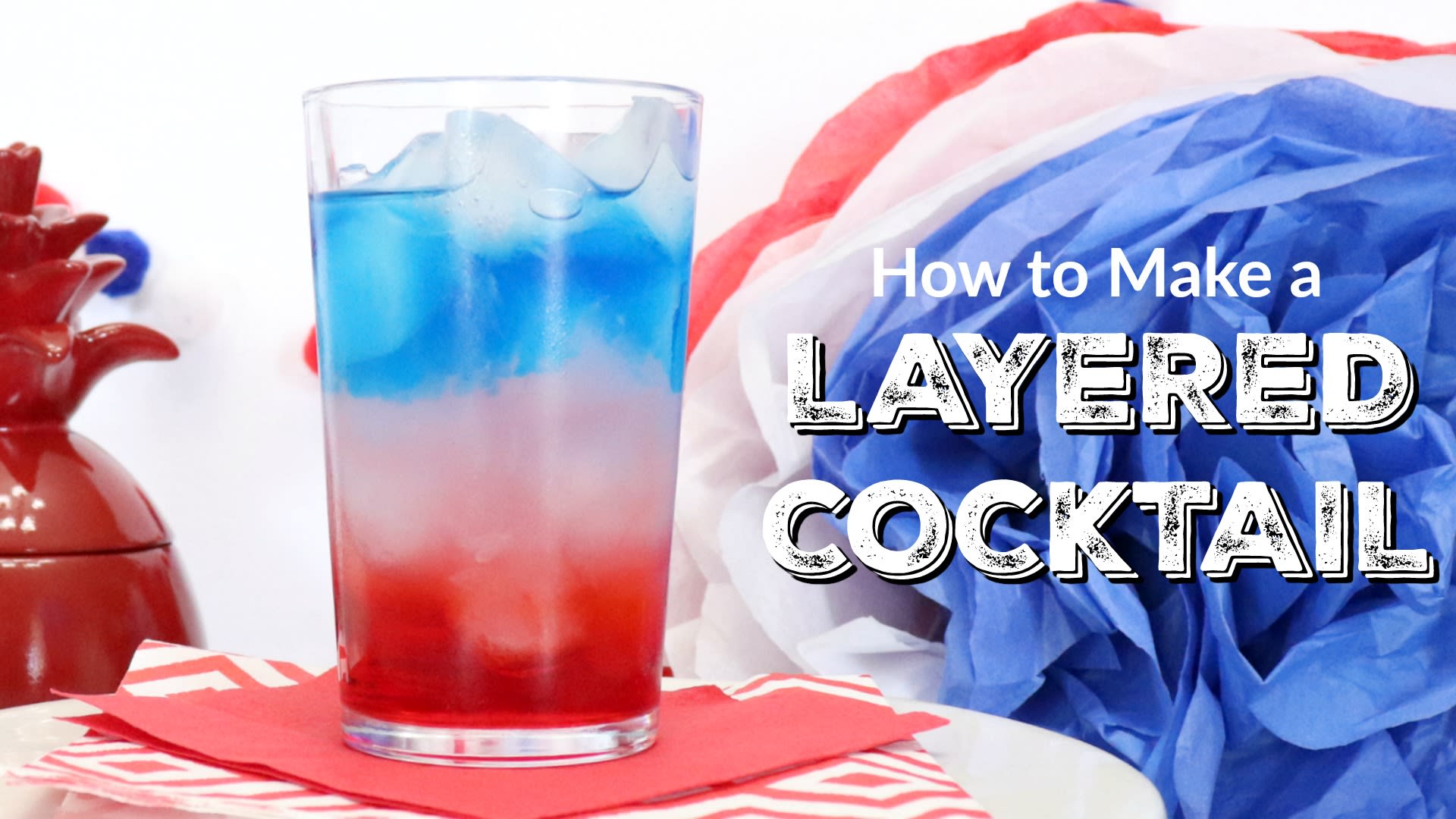 Red White Blue Cocktail - Creative