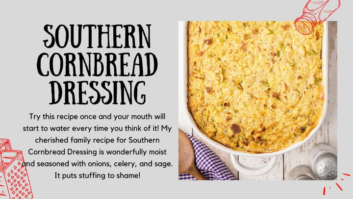 Deep South Dish: Traditional Southern Cornbread Dressing