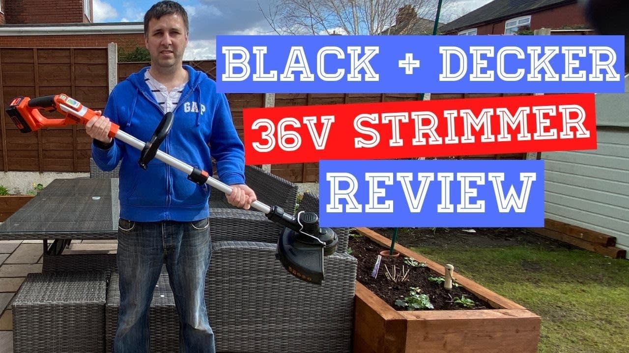 Black and Decker STC1820PC-GB 18v Li-Ion AFS Grass Trimmer Strimmer 28cm  2.0Ah