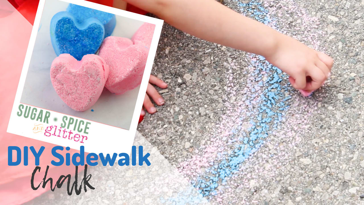 DIY Sidewalk Chalk Sticks (with Video) ⋆ Sugar, Spice and Glitter