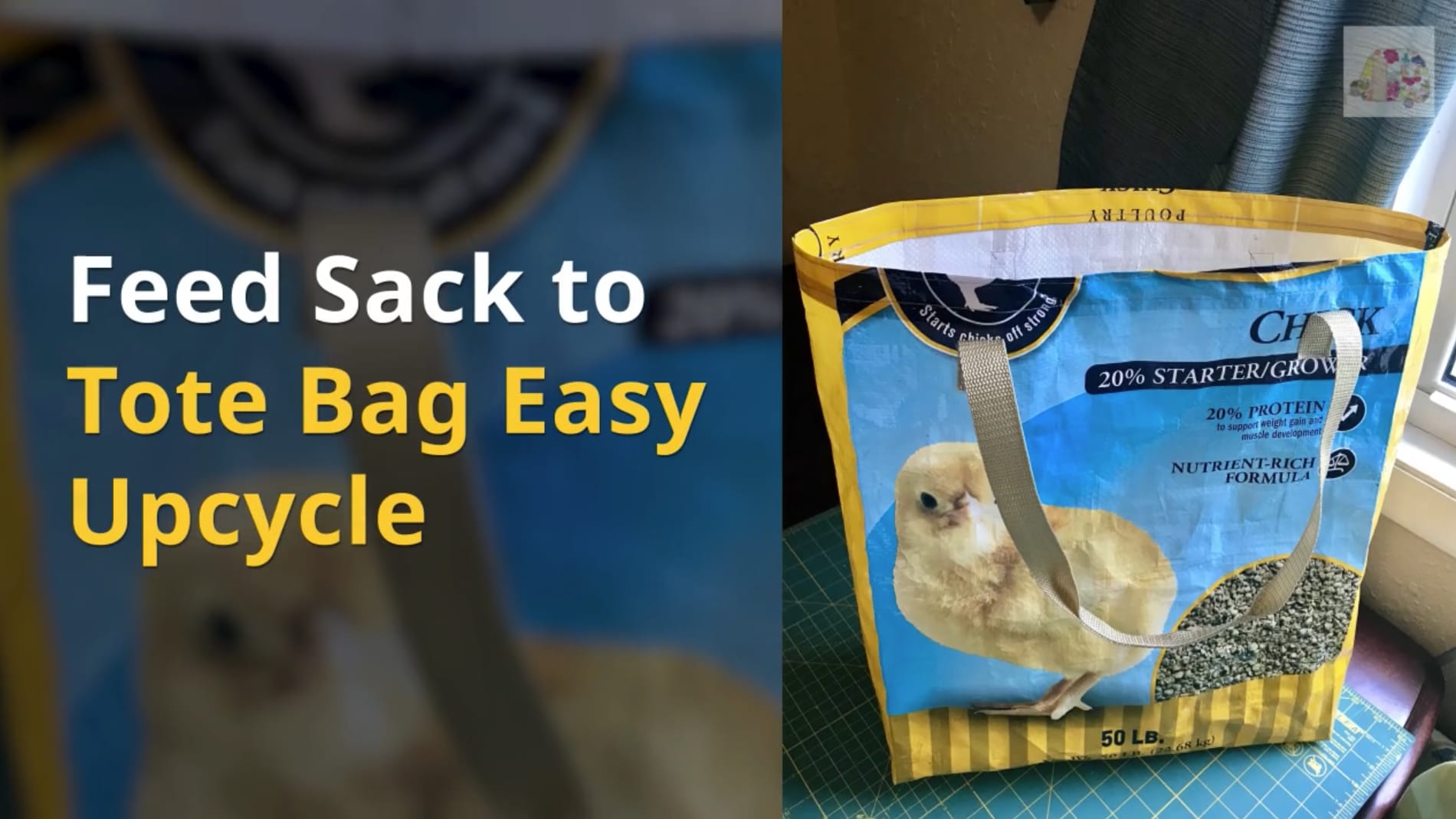 No sew feed bag on sale tote