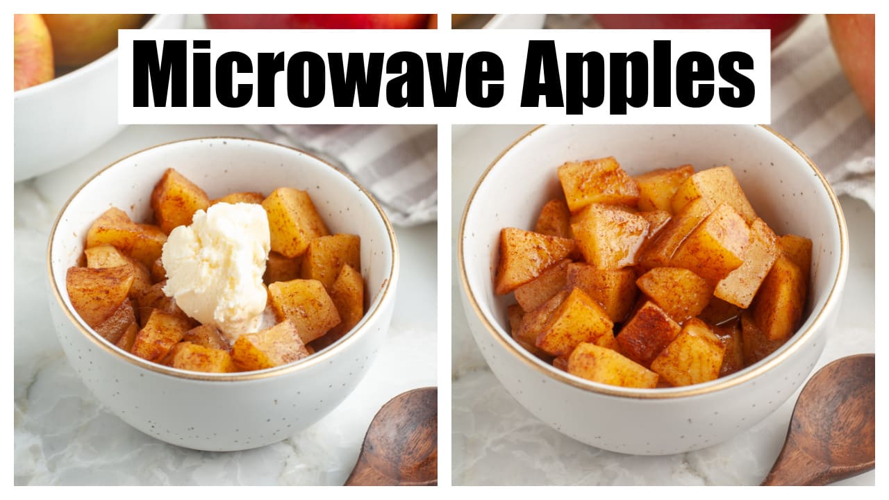 Microwave Cinnamon Apple Slices – Melanie Cooks