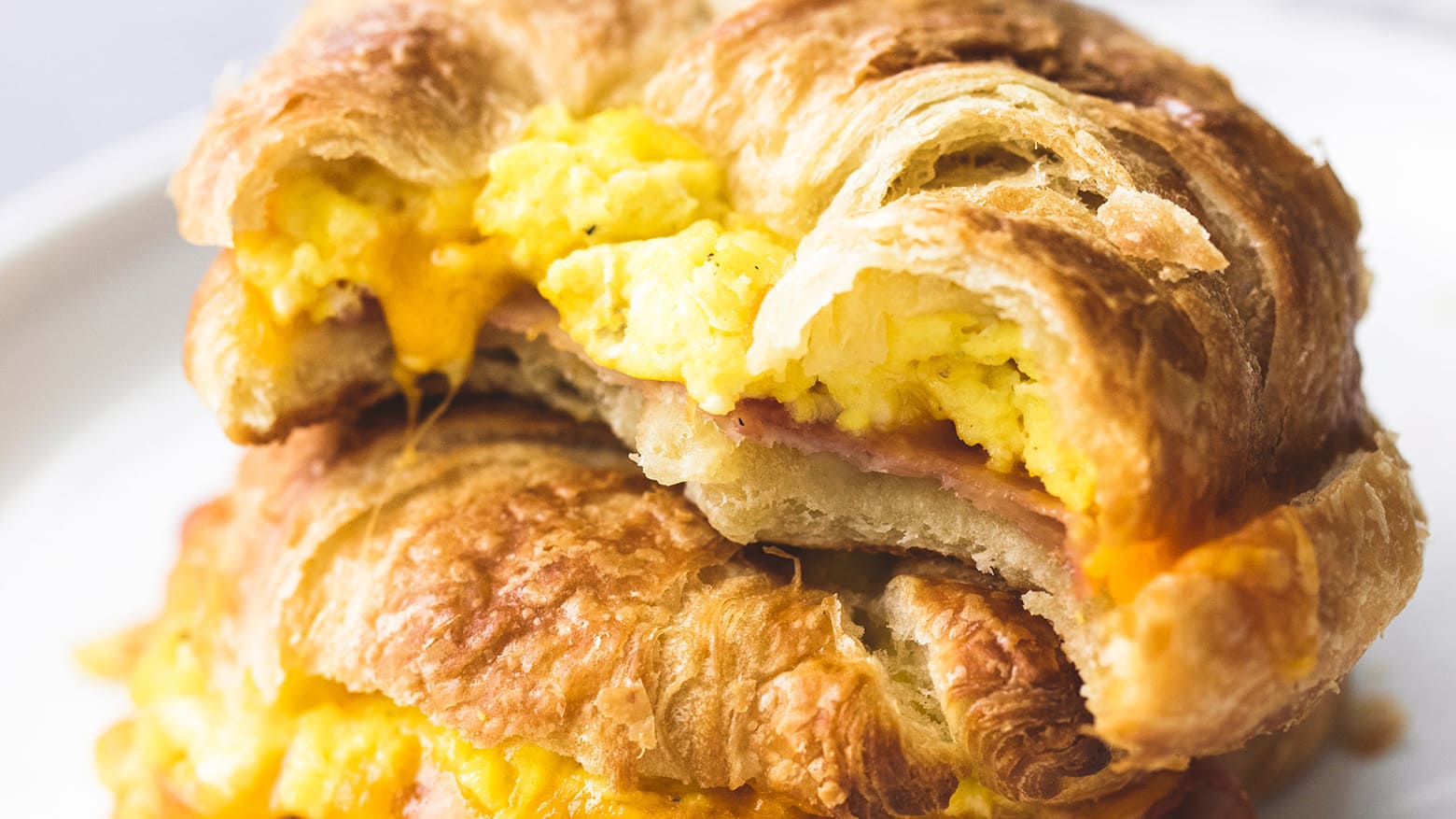 Croissant Breakfast Sandwiches - My Baking Addiction