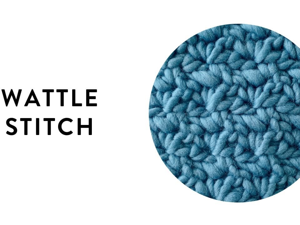 Wattle stitch best sale baby blanket pattern